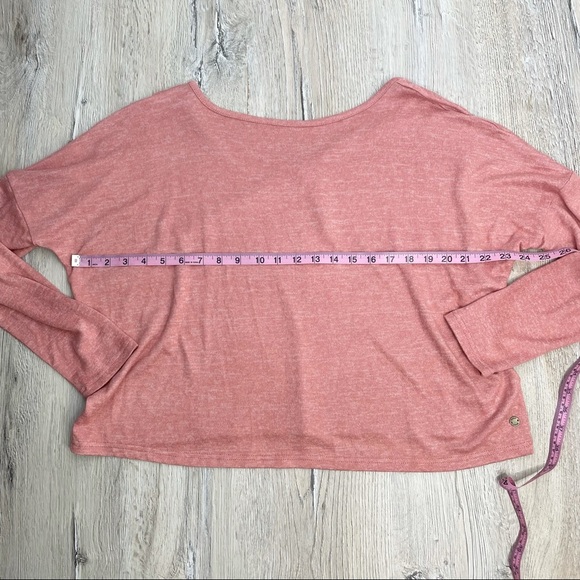 Roxy Your Time Long Sleeve Top Sz M Pink - Picture 6 of 12